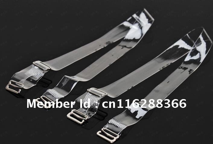 Steel Buckle Transparent bra straps Invisible bra straps 100pcs/lot free shipping