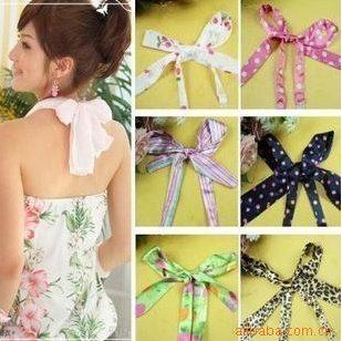 Stereo Chiffon bowknot halter strap / Department of neck strap / with stealth bra straps,best-selling