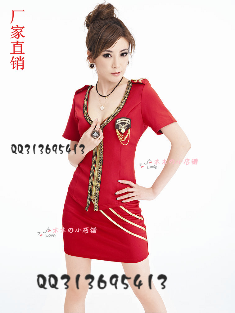 Stewardess clothing sauna service ktv princess set technicalness service work wear women set
