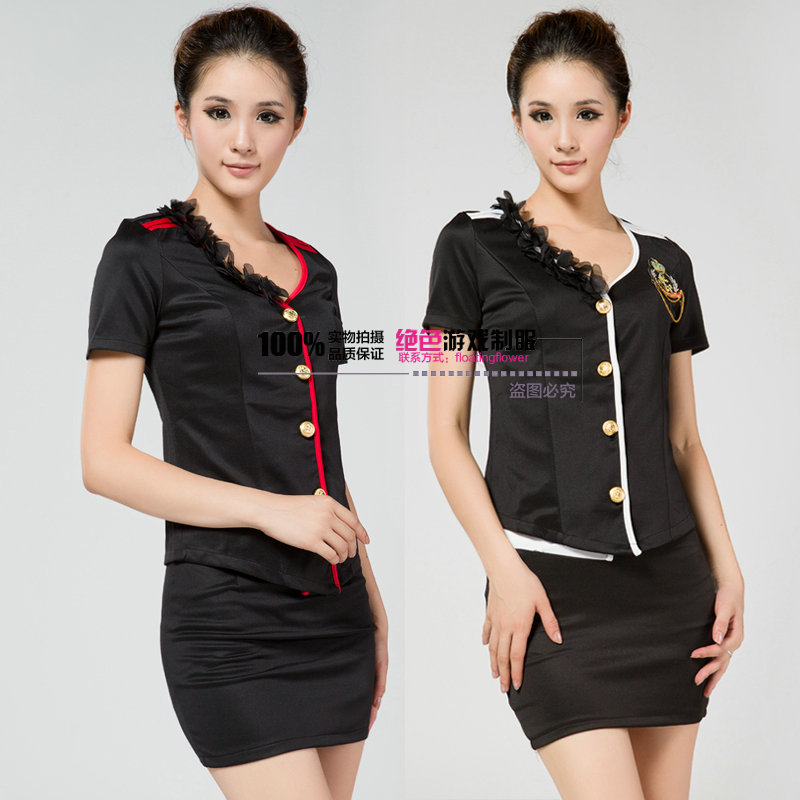 Stewardess clothing stewardess uniforms ktv uniform clothes front desk stewardess loading the clothes