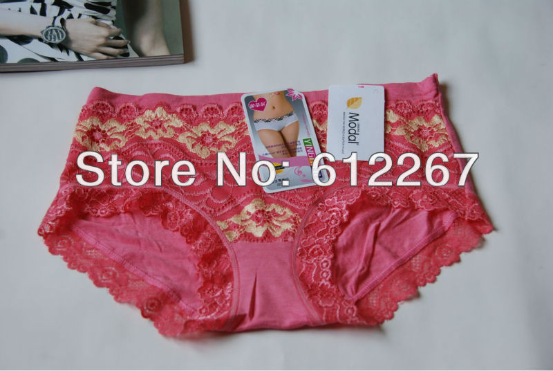 stock 6 pcs/lot mix colors availablebamboo fiber lady panties soft women leopard panties 5 color free shipping