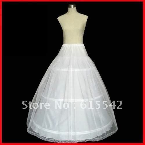 Stock New White 2-layer Tulle 3-Hoop Wedding Petticoat Crinoline Underskirt Slip