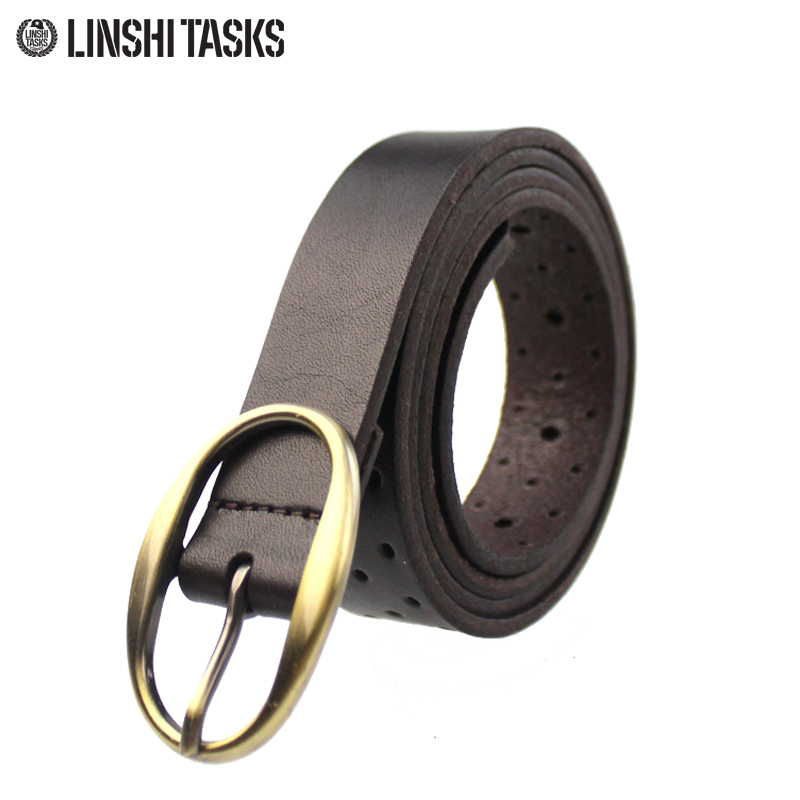 Strap cutout women's genuine leather first layer of cowhide belt casual pin buckle belt female