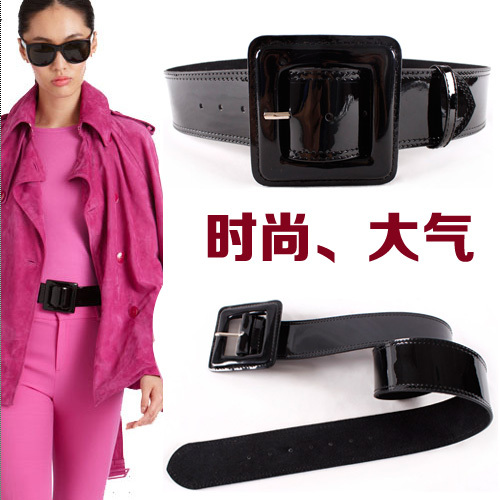 Strap female belt decoration female fashion soft japanned leather belt