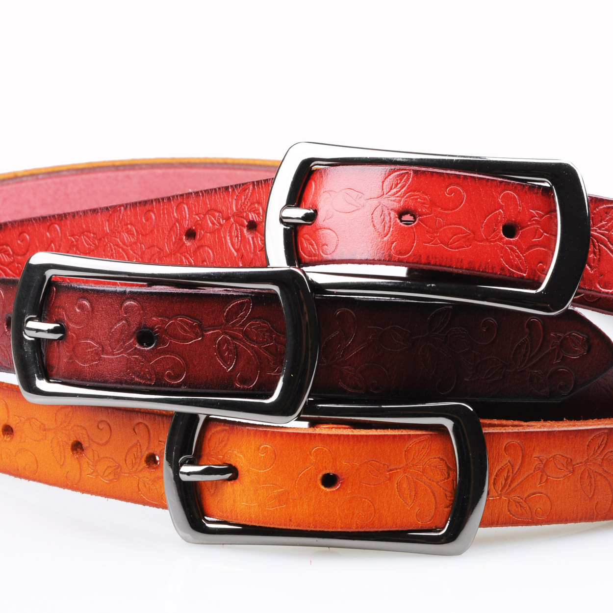 Strap female red belt women's fashion first layer of cowhide genuine leather cowskin all-match 2013