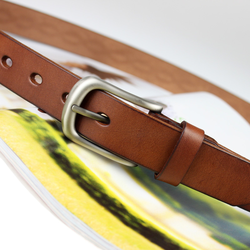 Strap genuine leather women's Women genuine leather fashion all-match belt denim