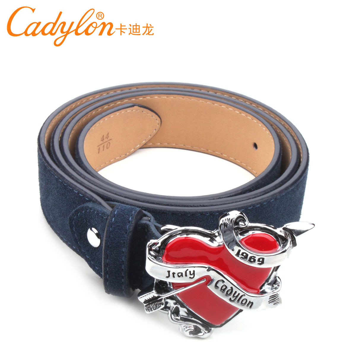 Strap Women all-match fashion heart suede decoration genuine leather women's belt female Free delivery