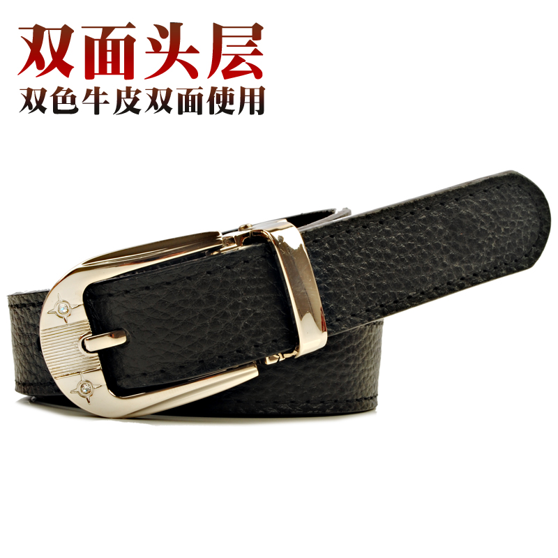 Strap Women fashion genuine leather double faced first layer of cowhide women's belt