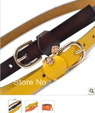 Strap Women female belt women's decoration fashion all-match pin buckle genuine leather belt