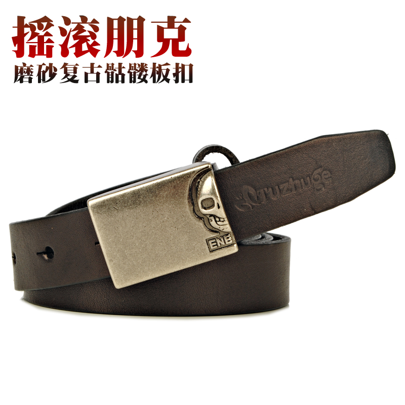 Strap Women genuine leather fashion first layer of cowhide belt female all-match smooth buckle