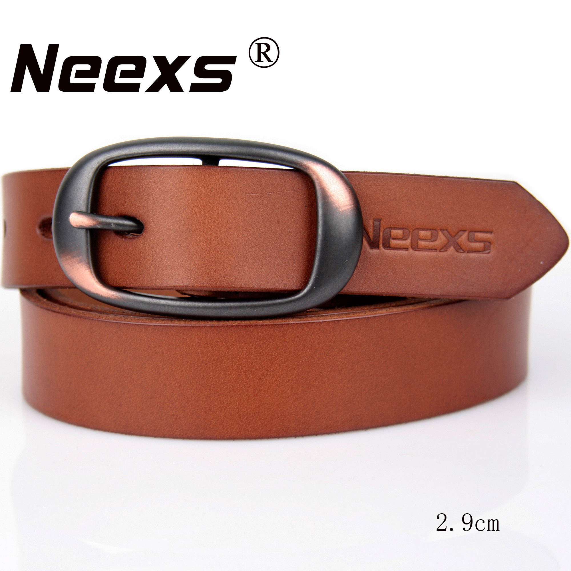 Strap Women genuine leather vintage cowhide fashion all-match pin buckle genuine leather all-match belt