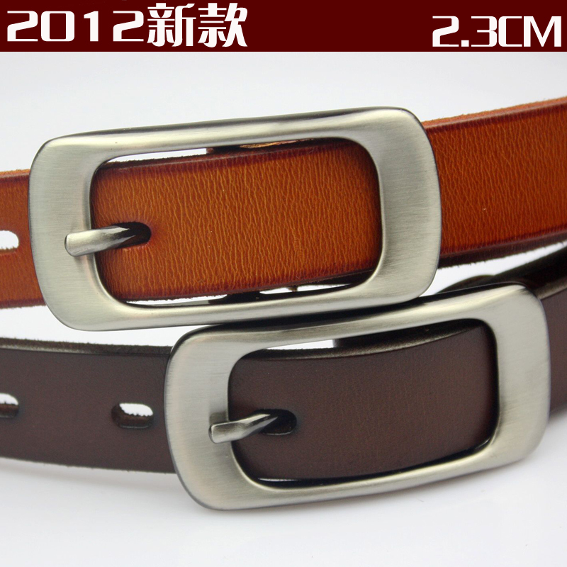 Strap Women thin  female all-match cowhide ladies genuine leather belt casual women's real leather belt