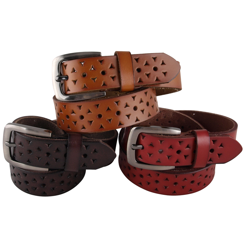 Strap Women women's genuine leather belt cowhide belt female all-match cutout women's strap fashion 368