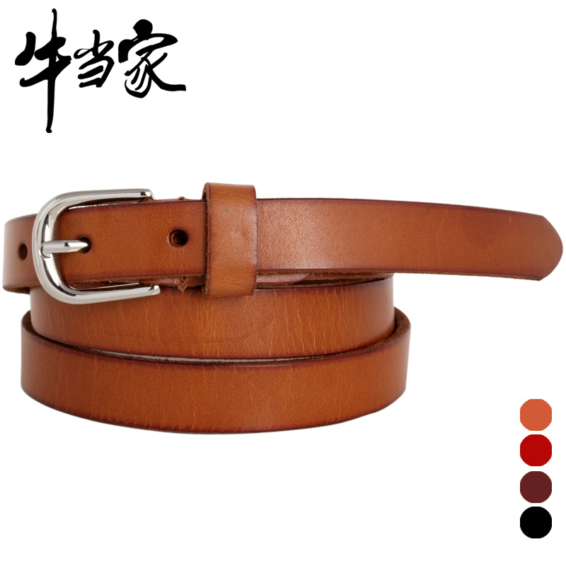 Strap Women women's genuine leather belt fine cowhide women's strap thin belt Women strap female 262