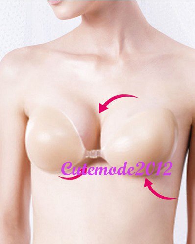 Strapless Backless Invisible Enhancer Silicone Self Adhesive Bra Insert Pads Nu BN311