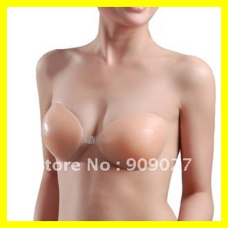 Strapless Backless Thicker Invisible Self-Adhesive Silicone Breast Bra Pad 4 Cup