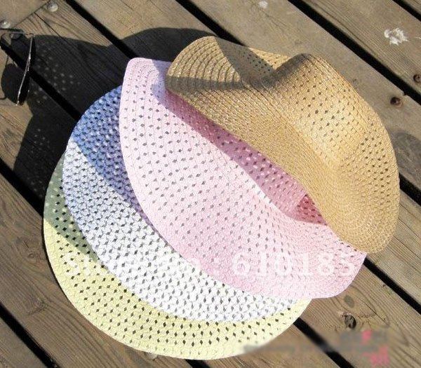 Straw Beach Cap Women Large Wide Brim Floppy Beach Hat Foldable Sun summer Hat
