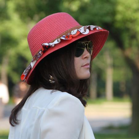 Strawhat female summer women's sunbonnet anti-uv hat folding beach cap sunscreen sun hat