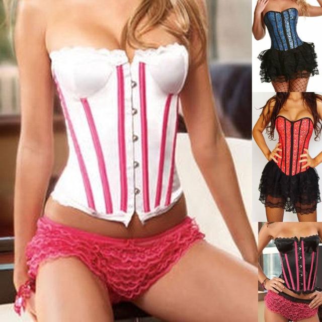 Stripe slim waist shapewear vest corselets basic corset