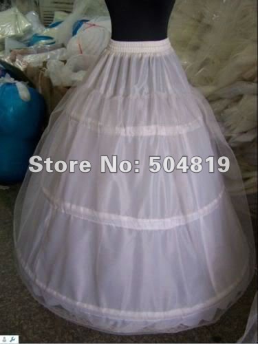 Stunning Beautiful 3-Hoop wedding accessories petticoat Underskirt Free Shipping