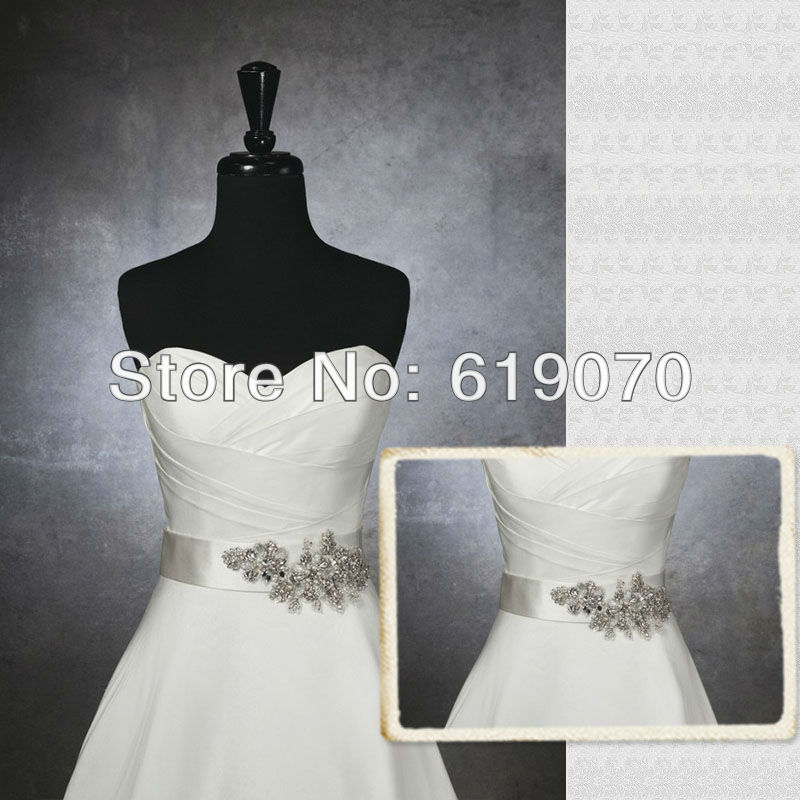 Stunning crystal beaded wedding dress sash wedding dress belt wedding accessory