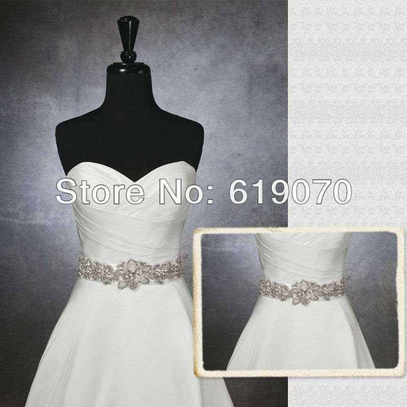 Stunning crystal beaded wedding dress sash, wedding dress belt ,wedding accessory