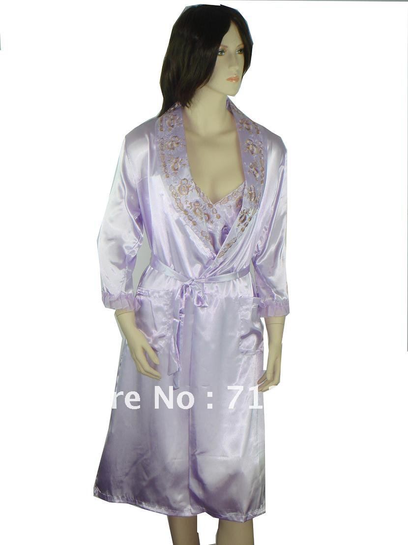 stunning  Silk Chinese women's robe gown/sleepwear size:M L XL