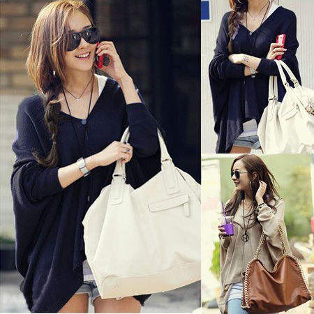 STYLISH COMFY BATWING SLEEVES CARDIGAN KNIT COAT (2 SIDES WEARABLE) 1509