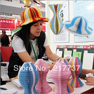 Stylish vase paper hat wholesale, summer men and women outdoor hats, travel goods