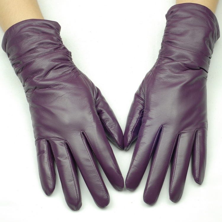 Suede gloves Women genuine leather gloves winter thermal women's fashion women's 2011