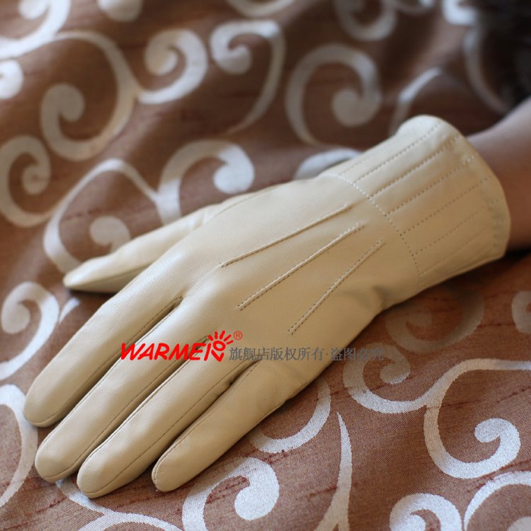 Suede women's genuine leather gloves l053nc