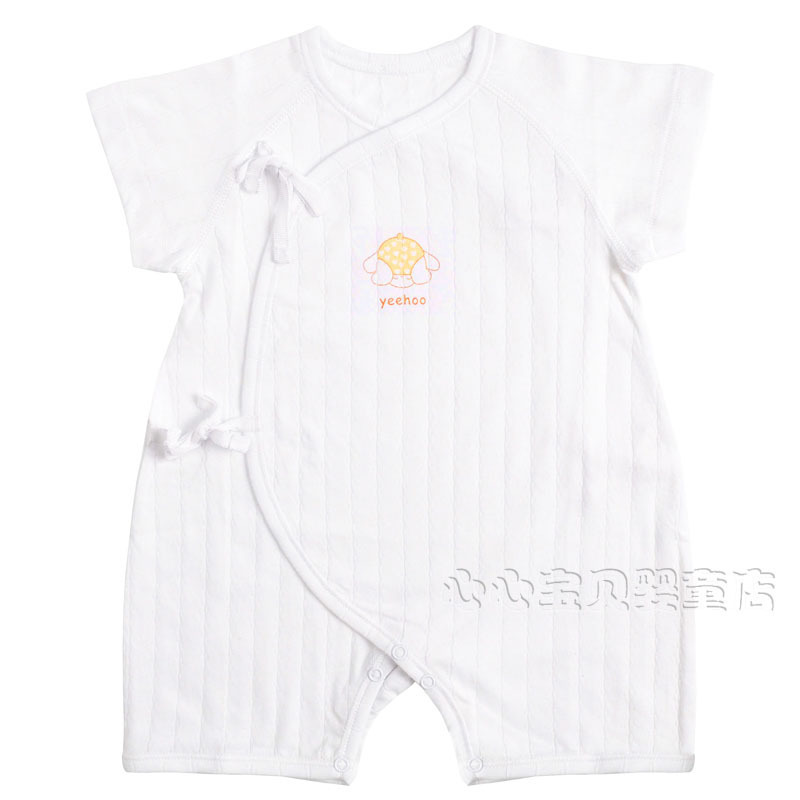 Summer 100% cotton baby underwear ny606-237-1 baby short-sleeve romper bodysuit
