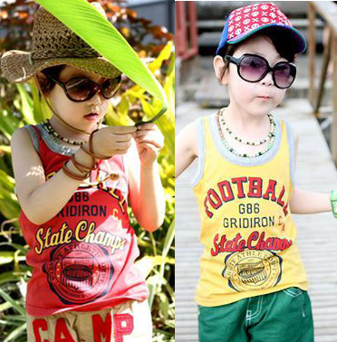 Summer 2012 86 children's clothing boys clothing girls clothing baby child vest sleeveless T-shirt