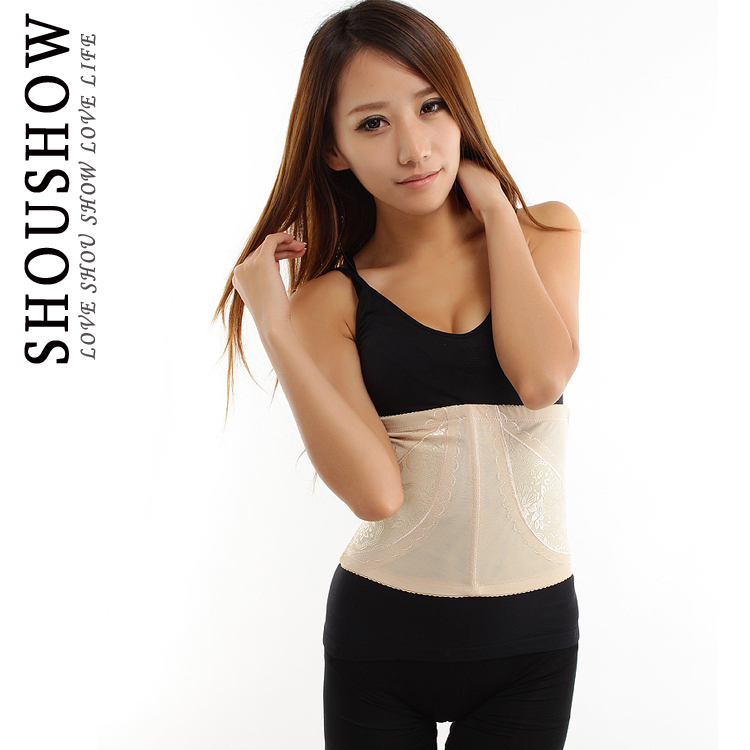 Summer abdomen drawing belt tiebelt buttons postpartum abdomen drawing body shaping mesh breathable 8809