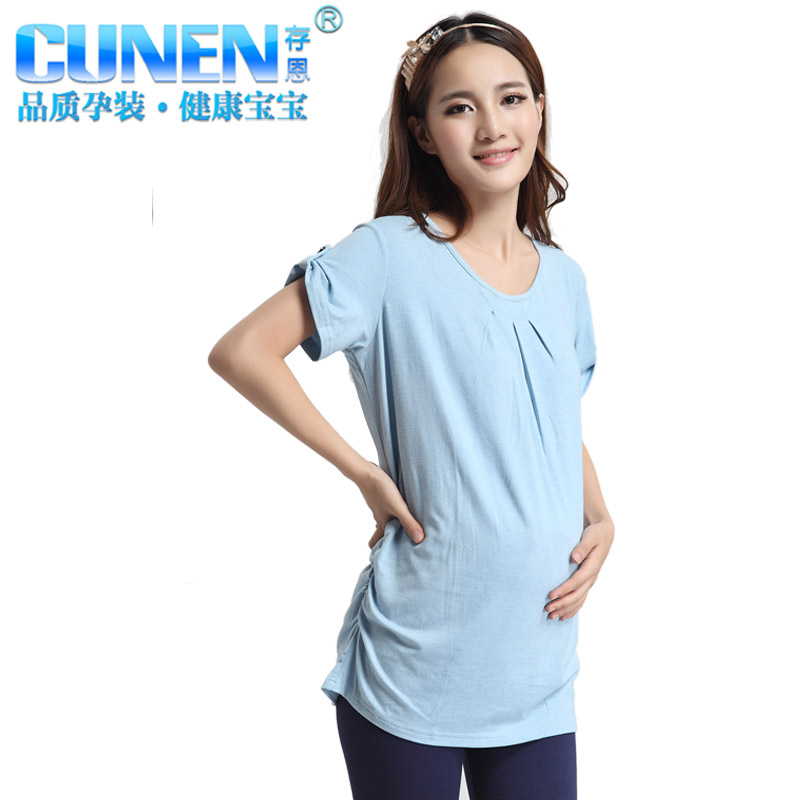 Summer all-match short-sleeve maternity clothing plus size top casual t-shirt 22088