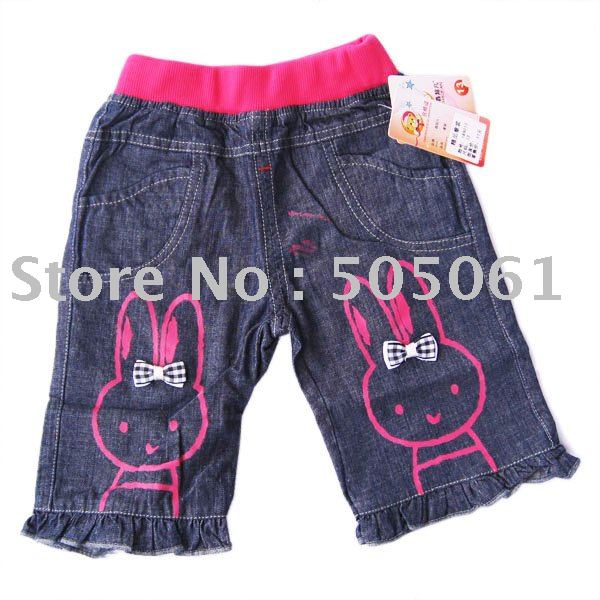 Summer baby boy Cartoon Jeans pant export(5 jeans/lot)Kids summer Pants jeans/Clothes TK0134-5