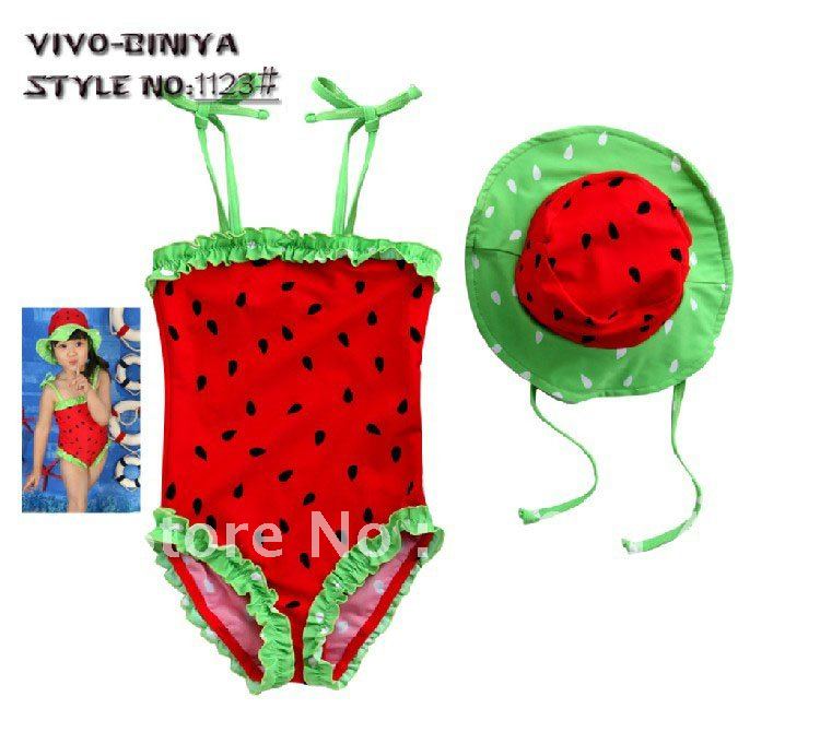 Summer Baby Girl New Hot Cute Swimsuit Swimwear Watermelon Shape Bikini