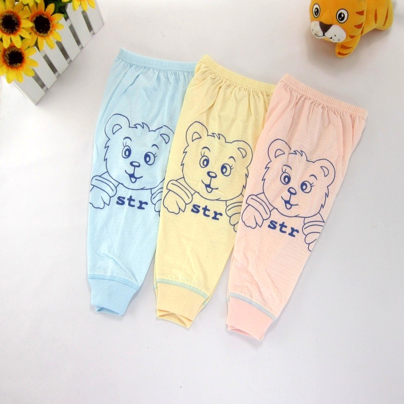 Summer baby trousers cool bamboo fibre 100% cotton print cartoon pajama pants male female child trousers baby children's