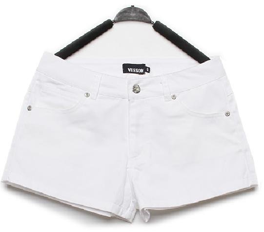 Summer candy colors leisure shorts female summer shorts white hot pants big code cowboy shorts