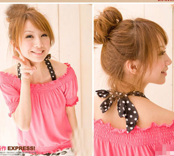 Summer chiffon bow steps halter-neck pectoral girdle underwear shoulder strap h058 7g