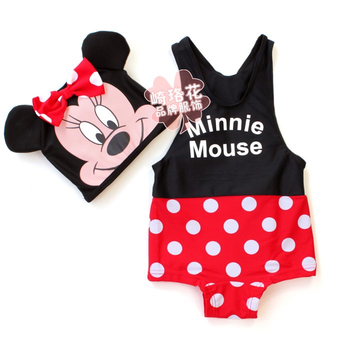 Summer child swimwear male female child meters style one-piece swimsuit MINNIE pants 2 - 3 - 4 - 5