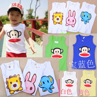 Summer children's clothing child baby 100% cotton male female child tank sleeveless T-shirt tx112 c