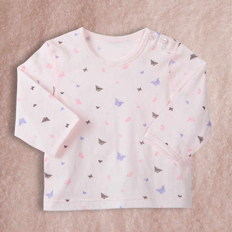 Summer children's clothing female child sleepwear infant 100% cotton underwear baby cardigan top