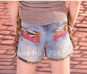 Summer children's wear girl han edition bull-puncher knickers waist reasonable hot pants children jeans shorts 2-9