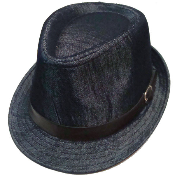 Summer fashion hat natural hemp PU belt fedoras male fedoras popular hat