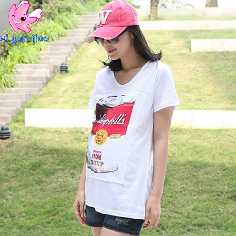 Summer fashion maternity clothing cola maternity t-shirt casual maternity top