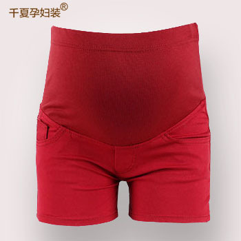 Summer fashion maternity clothing plus size legging candy color skinny pants belly pants short trousers