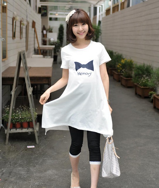 Summer fashion maternity clothing plus size maternity t-shirt dress maternity dress one-piece dress Free Shipping