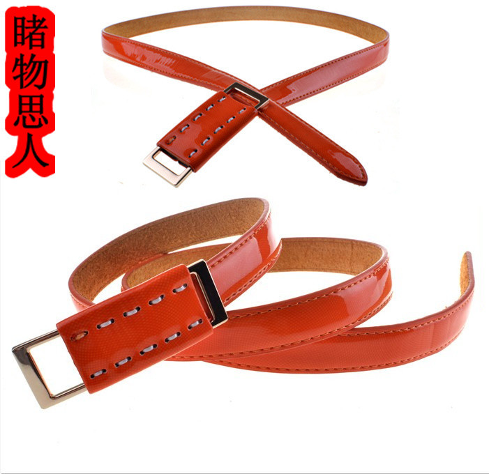Summer fresh gaudiest brief women's thin belt fashion decoration strap genuine leather all-match ladies waistbelt decoration