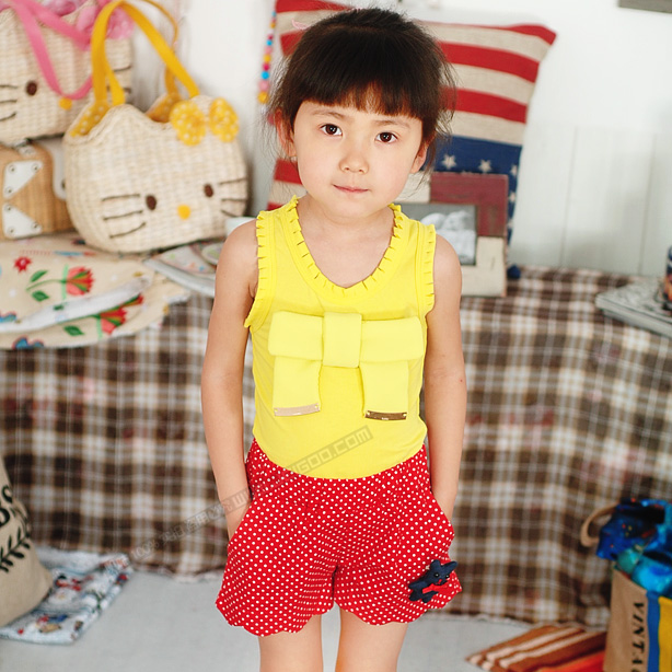 Summer girls clothing metal stereo logo T-shirt elegant sleeveless vest